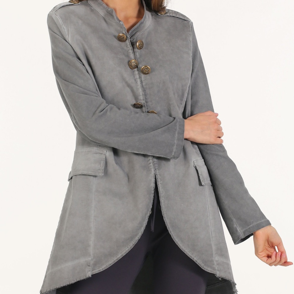 Nuny ROMA Olive Green Super Stretch Small Jacket Blazer Coat - Picture 1 of 13